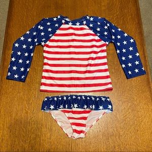NWOT- Girls 2 piece swimsuit